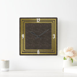Elegante reloj de pared diseña pieza de tiempo en
