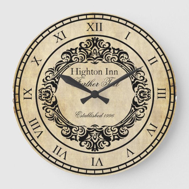 Elegante reloj de pared personalizado de estilo vi (Anverso)