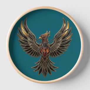 Elegante Reloj de Parede de Vidrio Pintado Lujo Fé