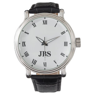 Elegante reloj monogramado Personalizado con númer