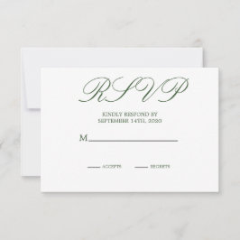 Elegante respuesta de boda floral chic moderna