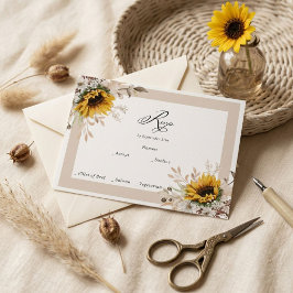 Elegante respuesta de boda floral de otoño