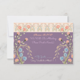 Elegante respuesta de invitación de invitados con 