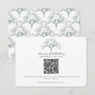 Elegante respuesta Forest Green Toile de Francia P