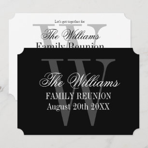 Elegante reunión familiar reuniendo invitaciones d