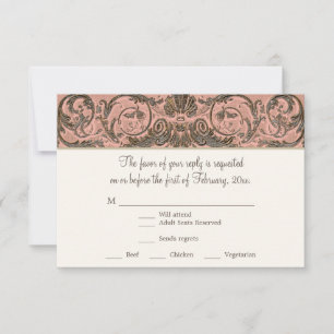 Elegante Rococo de época con Rubor n Gold RSVP