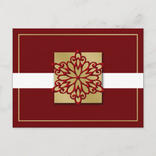 elegante rojo dorado Tarjetas corporativas de feli