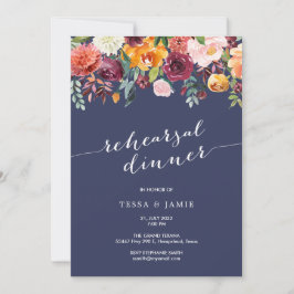 Elegante Romántico Ensayo de otoño Invitación a la