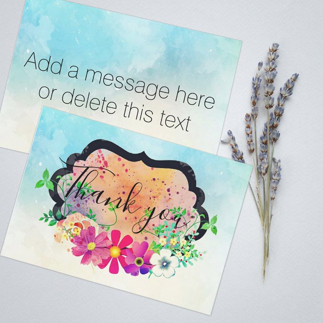 Elegante Romántico Floral Bouquet - Tarjeta de agr (Subido por el creador)