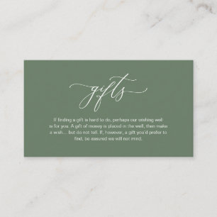 Elegante Romántico, Una nota sobre regalos, Verde
