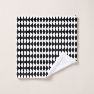 Elegante Rombos Geométricos del Harlequin Blanco