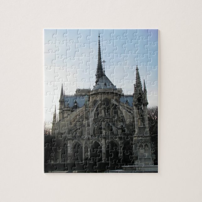 Elegante rompecabezas con Notre Dame de París (Vertical)