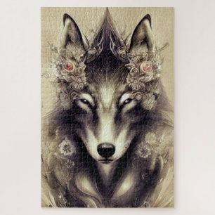 Elegante rompecabezas Wolf Jigsaw