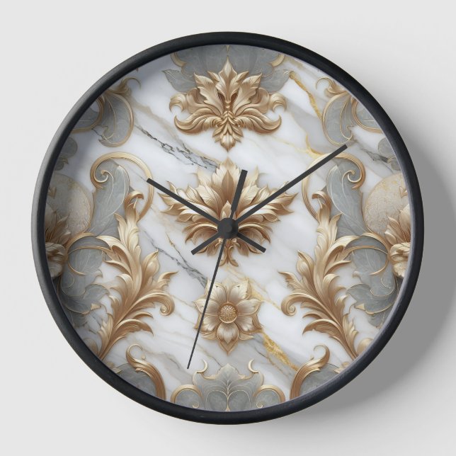 Elegante Ropa de reloj inteligente de mármol (Anverso)