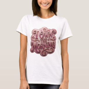 Elegante Rosa Camiseta Personalizada 'YO DOMINO LA