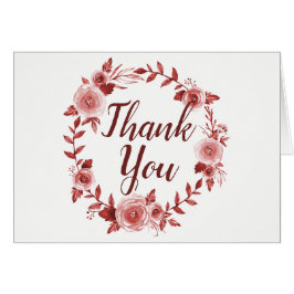 Elegante Rosa de Borgoña Wreath Boda Gracias