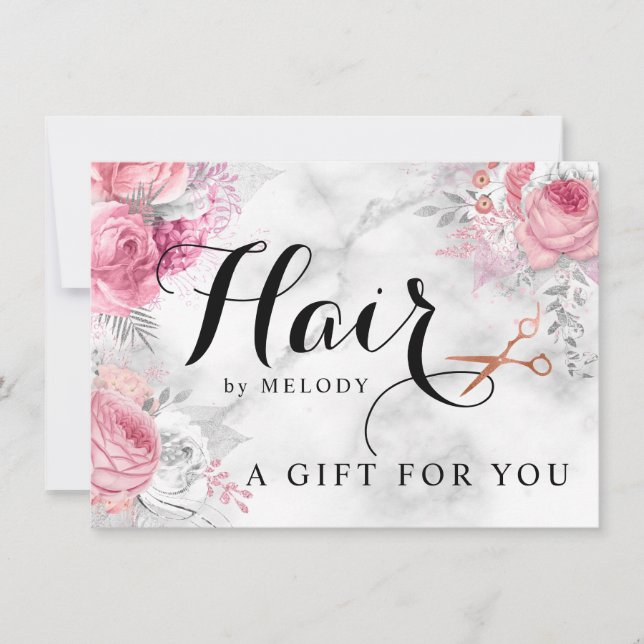 Elegante rosa de cobre tijeras de oro peinado (Anverso)