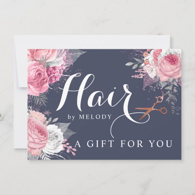 Elegante rosa de cobre tijeras de oro peinado (Anverso)