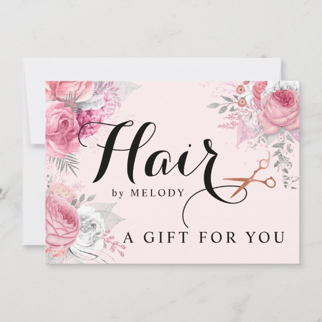 Elegante rosa de cobre tijeras de oro peinado (Anverso)