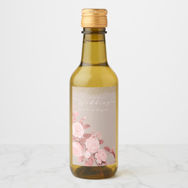Elegante Rosa de Moda Boda (Anverso)