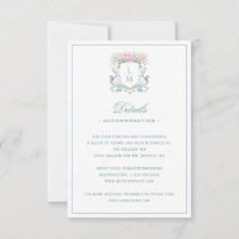 Elegante Rosa Escudo con tarjeta de gabinete Bow D