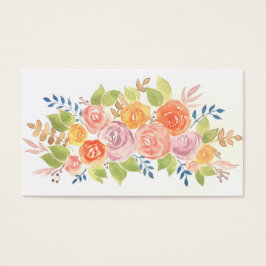 Elegante Rosa Floral Modelo de plantilla de acuare
