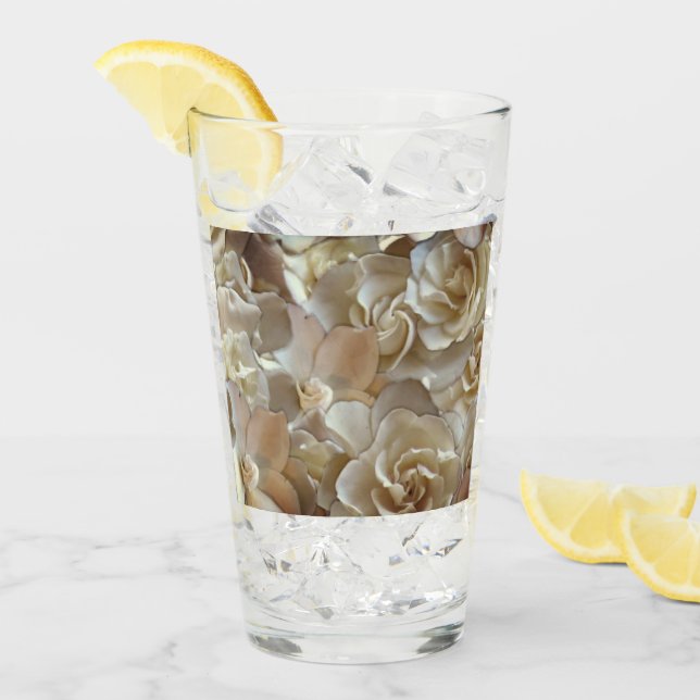 Elegante Rosa floral Petal (Anverso (hielo))