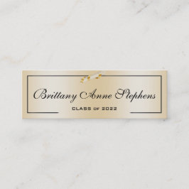 Elegante Rosa Gold Diploma Tarjeta Insertar