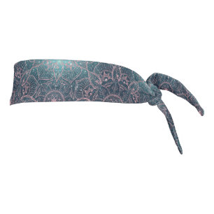 Elegante Rosa Gold Mandala Blue Nebula Stars