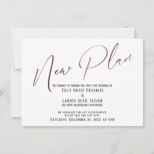 Elegante Rosa Gold Nueva tarjeta de Invitación del