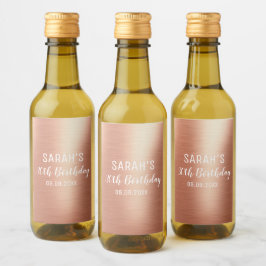 Elegante Rosa Oro Personalizado Edad 30 cumpleaños