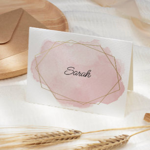 Elegante rosa personalizado plegado