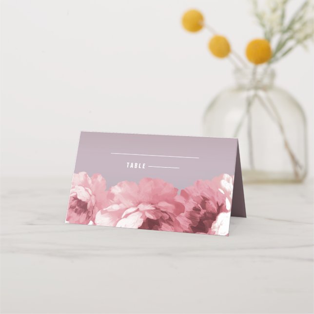 Elegante Rosa Pintar tarjetas de plaza (Anverso)