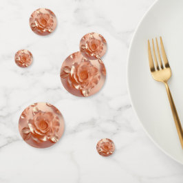 Elegante Rosa Purpurina de oro Confetti