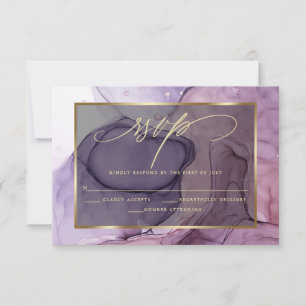 Elegante Rosa RSVP Plum Rosa Múrpura Tinta Marcado
