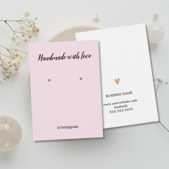 Elegante Rosa White Faux Gold Tarjeta de ganadería (Subido por el creador)