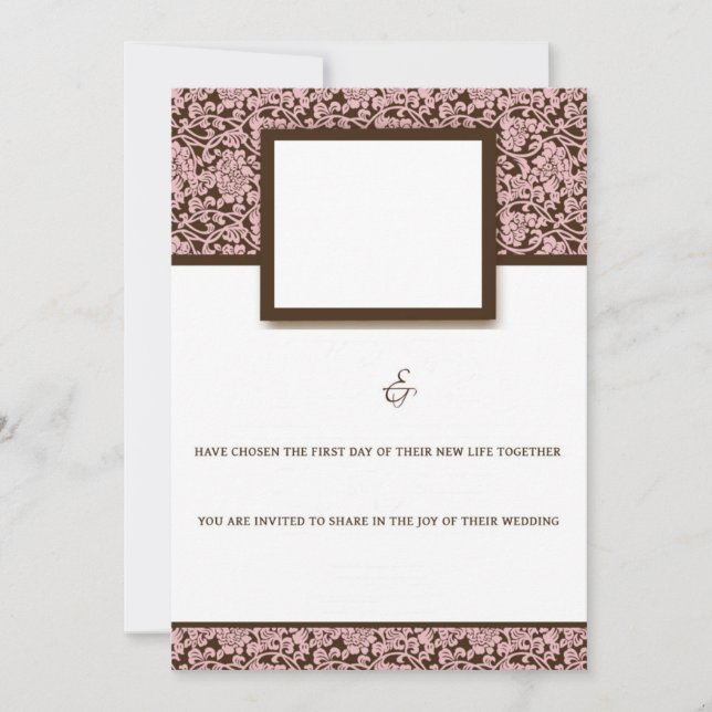 Elegante Rosa Y Marrón (Anverso)