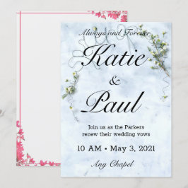 Elegante Rosas verdes Invitación a la boda