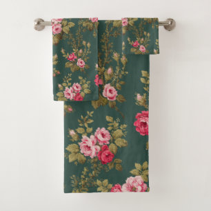 Elegante Roses Rosa-Verde