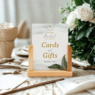 Elegante Rótulo de Regalos y Tarjetas de Ducha Bri