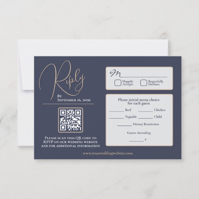 Elegante RSVP (Anverso)