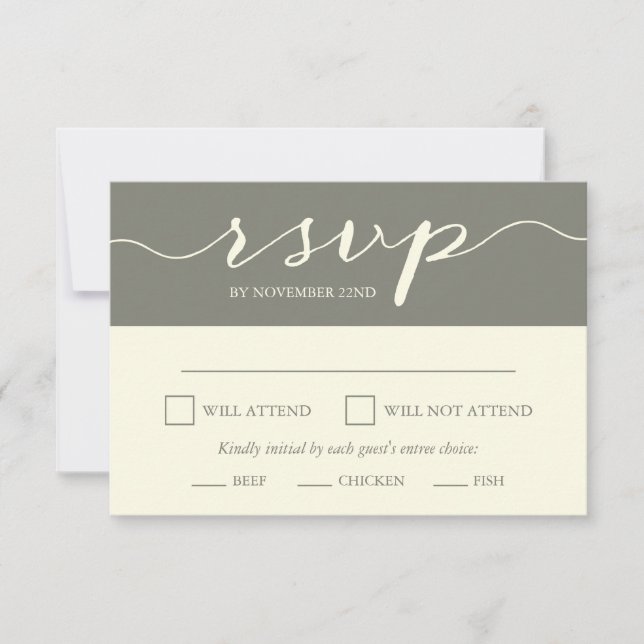 Elegante RSVP (Anverso)