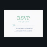 Elegante RSVP de espuma del Mar Blanco<br><div class="desc">Muy elegante y práctico RSVP en blanco,  marinero,  azul y azul oscuro.</div>