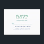 Elegante RSVP de espuma del Mar Blanco<br><div class="desc">Muy elegante y práctico RSVP en blanco,  marinero,  azul y azul oscuro.</div>