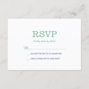 Elegante RSVP de espuma del Mar Blanco