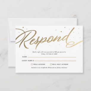 Elegante RSVP de Gala