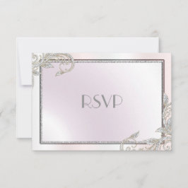 Elegante RSVP de Plata