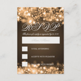 Elegante RSVP Luces de Esparkling Gold