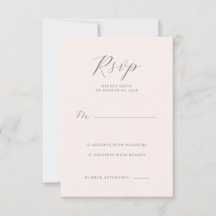 Elegante RSVP Minimalista Beige
