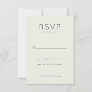 Elegante RSVP Minimalista Beige